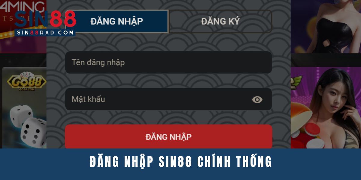 Đăng nhập SIN88 chính thống