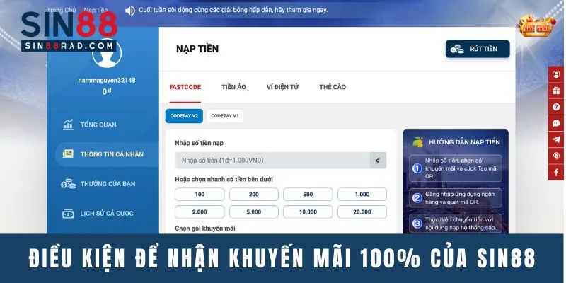 Bạn cần lưu ý các điều kiện của khuyến mãi 100%