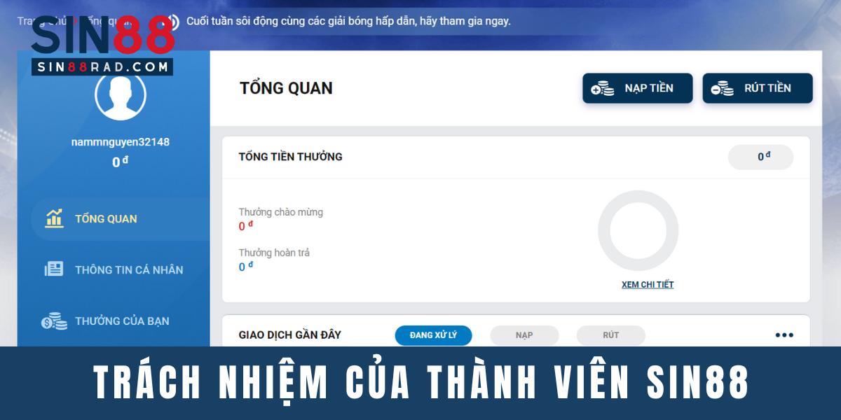 Tìm hiểu chi tiết về trách nhiệm cá cược của hội viên Sin88