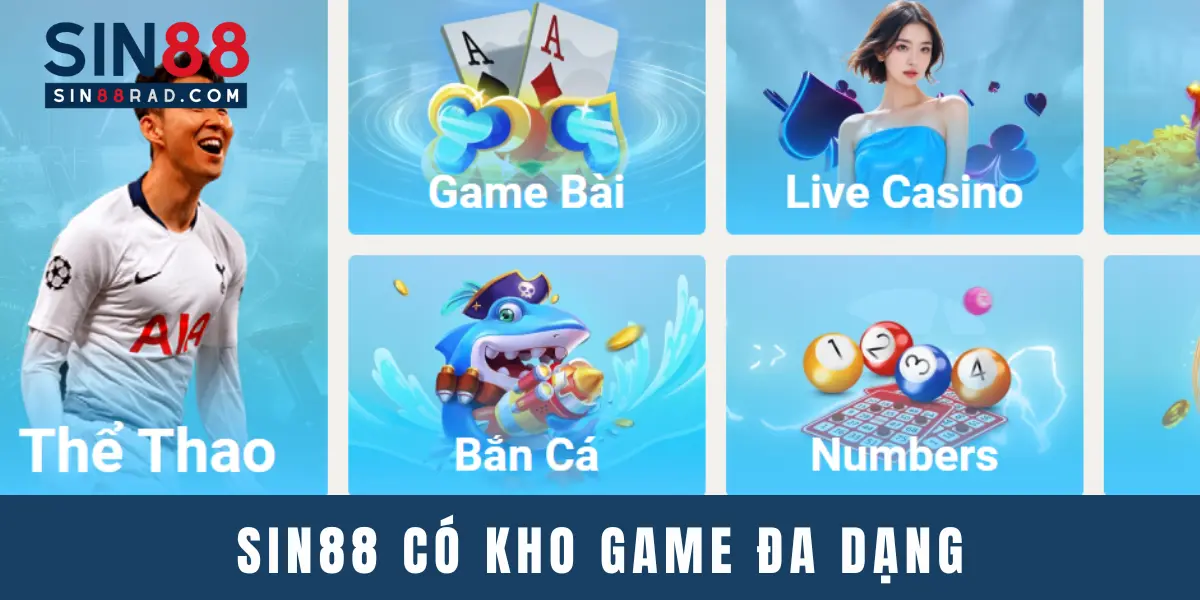 Giới thiệu Sin88 - Kho game đa dạng